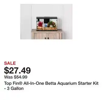 Petsmart Top Fin All-In-One Betta Aquarium Starter Kit - 3 Gallon offer