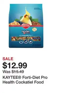 Petsmart KAYTEE Forti-Diet Pro Health Cockatiel Food offer