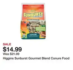 Petsmart Higgins Sunburst Gourmet Blend Conure Food offer