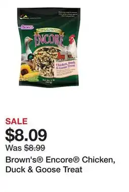 Petsmart Brown's Encore Chicken, Duck & Goose Treat offer
