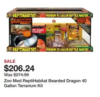 Petsmart Zoo Med ReptiHabitat Bearded Dragon 40 Gallon Terrarium Kit offer
