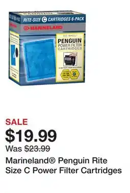 Petsmart Marineland Penguin Rite Size C Power Filter Cartridges offer