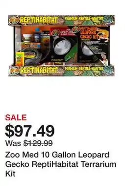 Petsmart Zoo Med 10 Gallon Leopard Gecko ReptiHabitat Terrarium Kit offer