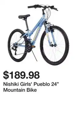 Dick's Sporting Goods Nishiki Girls' Pueblo 24 Mountain Bike offer