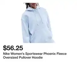 Dick's Sporting Goods Nike Women's Sportswear Phoenix Fleece Oversized Pullover Hoodie offer
