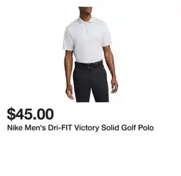 Dick's Sporting Goods Nike Men's Dri-FIT Victory Solid Golf Polo offer