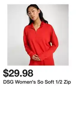 Dick's Sporting Goods DSG Women's So Soft 1/2 Zip offer