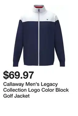 Dick's Sporting Goods Callaway Men's Legacy Collection Logo Color Block Golf Jacket offer