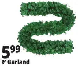 Ocean State Job Lot Jingle Time 9' Nobel Fir Garland offer