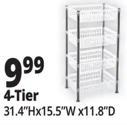 Ocean State Job Lot 4-Tier All Purpose Shelves offer