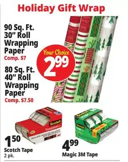 Ocean State Job Lot Holiday Gift Wraps offer