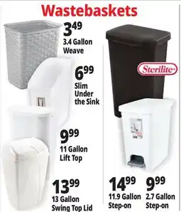 Ocean State Job Lot Wastebaskets offer