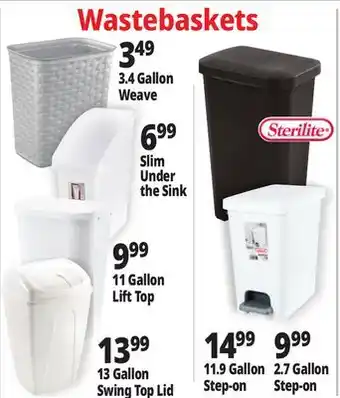 Ocean State Job Lot Wastebaskets offer