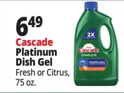 Ocean State Job Lot Cascade Platinum Dish Gel offer