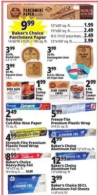 Ocean State Job Lot Bakers Choice Parchment Paper offer