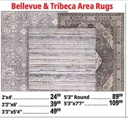 Ocean State Job Lot Tribeca & Bellevue Rugs offer