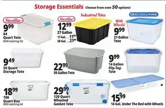 Ocean State Job Lot Storage Totes offer