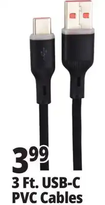 Ocean State Job Lot 3 Ft. USB-C PVC Cables offer