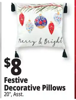 Ocean State Job Lot Assorted Christmas Pillow 17 x 17 offer