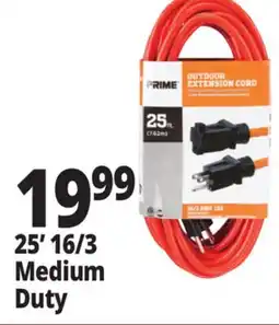 Ocean State Job Lot Prime 16/3 Medium-Duty Outdoor Extension Cord 25' offer