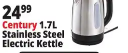 Ocean State Job Lot Century Stainless Steel Electric Tea Kettle 1.7 L offer
