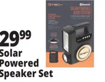 Ocean State Job Lot Solar Powered Speaker Set offer