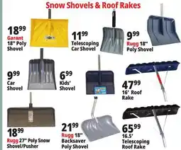 Ocean State Job Lot Snow Shovels & Roofs Rakes offer
