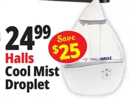 Ocean State Job Lot Halls Cool Mist Droplet offer