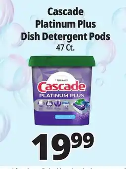 Ocean State Job Lot Cascade Platinum Plus Dish Detergent Pods offer