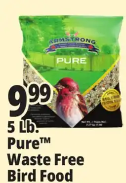 Ocean State Job Lot 5 Lb. Pure Waste Free Bird Food offer
