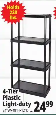 Ocean State Job Lot Maxit 5-Tier Heavy-Duty Plastic Shelving Unit offer