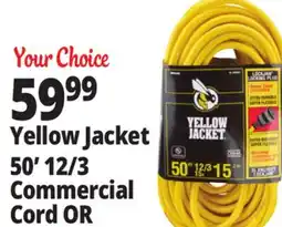 Ocean State Job Lot Yellow Jacket 50' 12/3 Commercial Cord offer