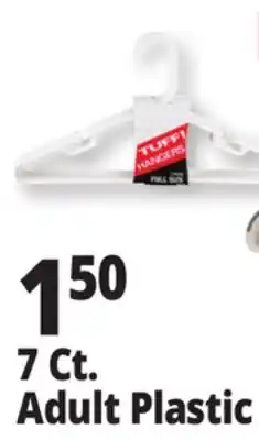 Ocean State Job Lot 7 Ct. Adult Plastic Hangers offer