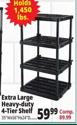 Ocean State Job Lot Extra Large Heavy Duty 4 Shelf offer