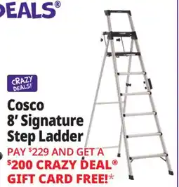 Ocean State Job Lot Cosco 8' Premium Aluminum Step Ladder offer