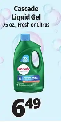 Ocean State Job Lot Cascade Platinum Action Pacs Dishwasher Detergent 47ct offer