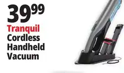 Ocean State Job Lot Tranqwil Cordless Handheld Vacuum with Charging Dock Silver offer
