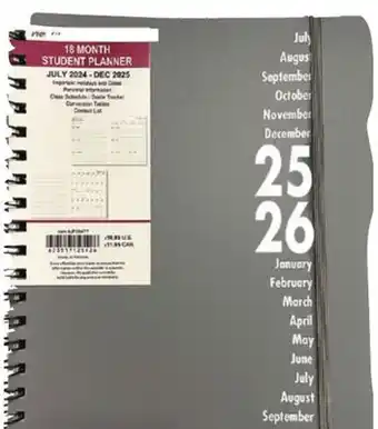 Ocean State Job Lot 2025-2026 Premiere 18 Month Student Planner 10 offer