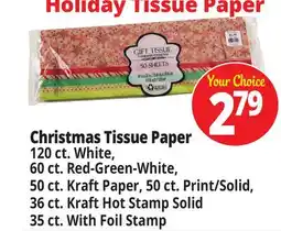 Ocean State Job Lot Christmas Tissue Paper offer