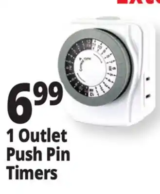 Ocean State Job Lot Prime 1 Outlet Push-Pin Timer offer