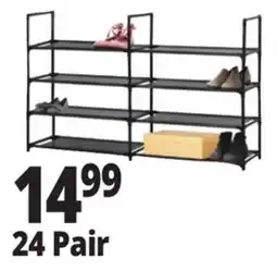 Ocean State Job Lot 24 Pair 4 Tier Shoe Racks offer