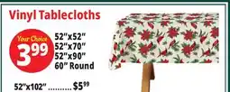 Ocean State Job Lot Vinyl Tablecloths offer