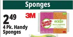 Ocean State Job Lot Scotch-Brite Ocelo Multi-Purpose 3M Sponges 4 Count offer