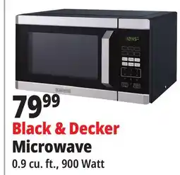 Ocean State Job Lot BLACK+DECKER 900W Stainless Steel Microwave Oven offer