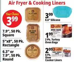 Ocean State Job Lot Air Fryer Cooking Liners offer