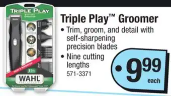 Menards Triple Play Groomer offer