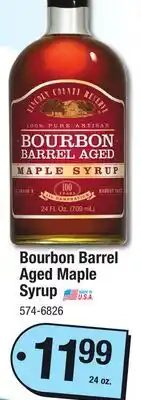 Menards Bourbon Barrel Aged Maple Syrup offer