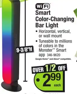 Menards Smart Color-Changing Bar Light offer
