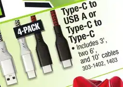 Menards Type-C USB A or Type-C to Type-C offer