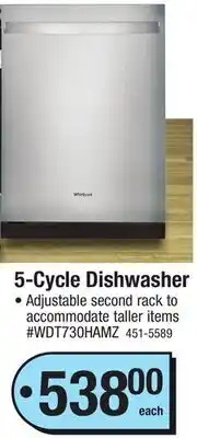 Menards 5-Cycle Dishwasher offer